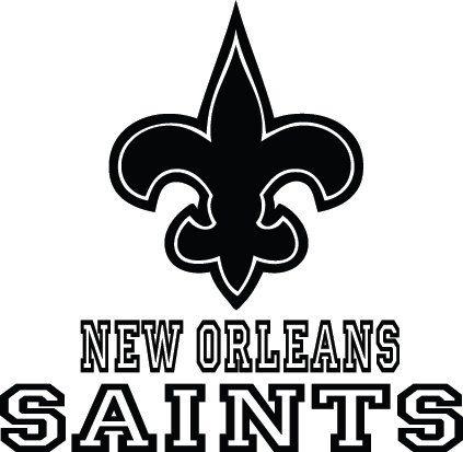 Black and White Saints Logo - Saints football Logos