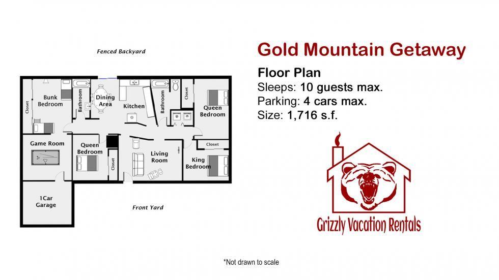 Gold Mountain Logo - Dog friendly Big Bear cabins for families