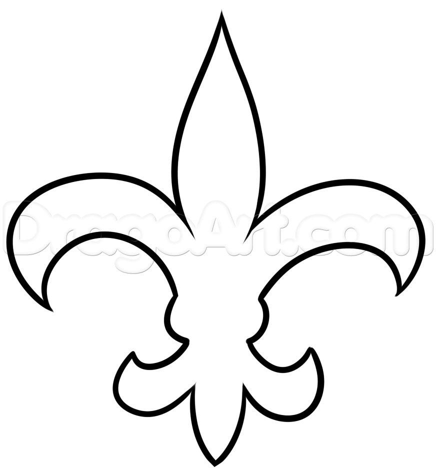 Black and White Saints Logo - How to Draw New Orleans Saints, Step by Step, Sports, Pop Culture ...
