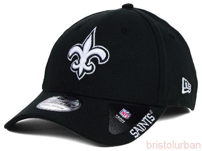 Black and White Saints Logo - Economic Popular New Orleans Saints New Era NFL Black White Team ...