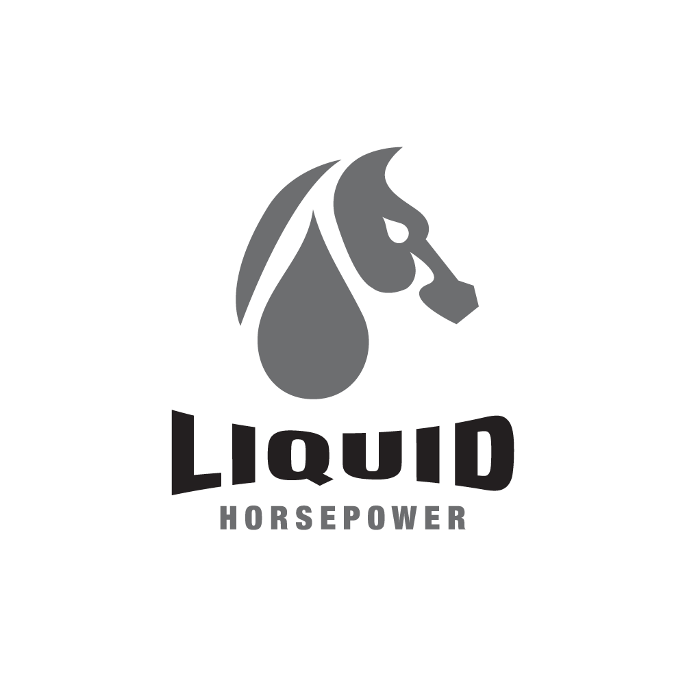 Horsepower Logo - Liquid Horsepower—Horse Droplet Logo Design