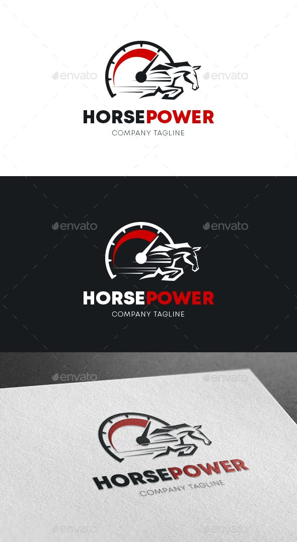 Horsepower Logo - Horsepower Logo by mediarupa | GraphicRiver
