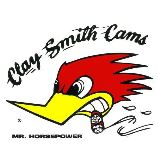 Horsepower Logo - Clay Smith Cams Mr. Horsepower Medium Decal