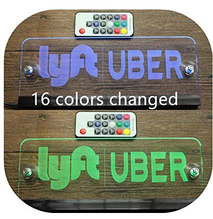 Uber Digital Logo - Amazon.com: Lyft Uber sign rideshare sign LED light Acrylic ...