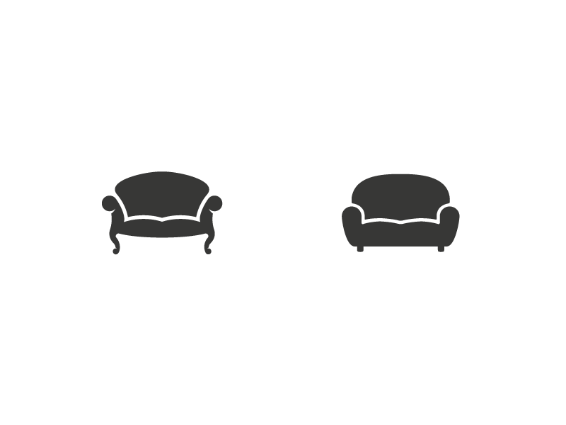 Couch Logo - Couch Logos - Which one? | iSofa | Logos, Logo design, Couch