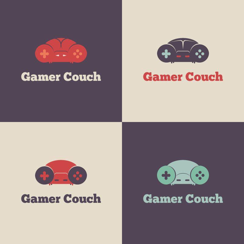 Couch Logo - Gamer Couch Vector Logo - Photoshop Vectors | BrushLovers.com