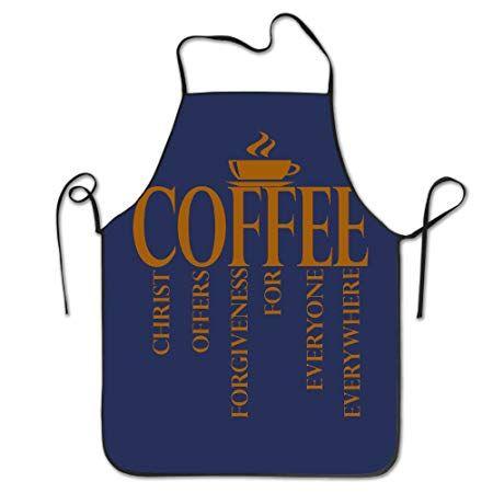 Blue Apron Logo - Jesus Coffee Logo Aprons Chef Personalized Kitchen Aprons Blue Apron ...