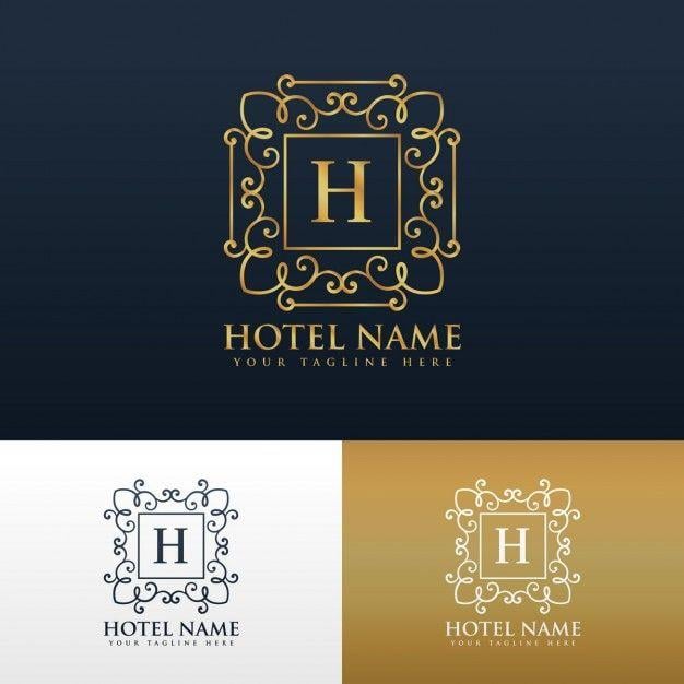 Eligant HG Logo - Elegant ornamental logo with letter h Vector | Free Download