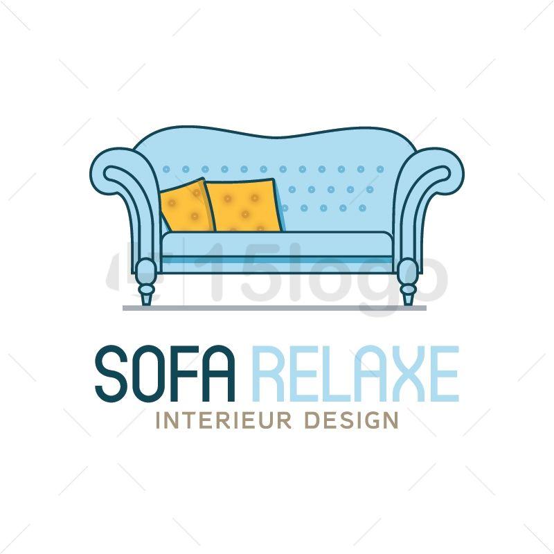 Couch Logo - Sofa Relaxe logo template Logo