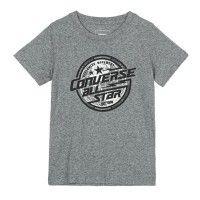 Eligant HG Logo - Converse' Grey Logo Print T Shirt Elegant And Beautiful