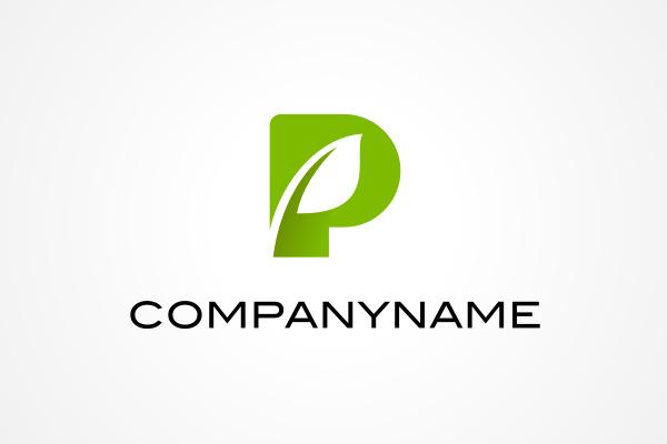 Letter P Logo - Free Logo: Letter P Plant Logo
