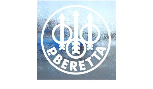 Beretta Firearms Logo - P. Beretta Firearms Logo 4 wide Color: WHITE
