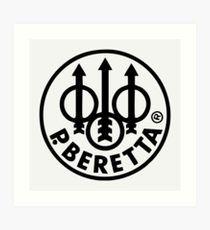 Beretta Firearms Logo - Beretta Gun Logo Wall Art | Redbubble