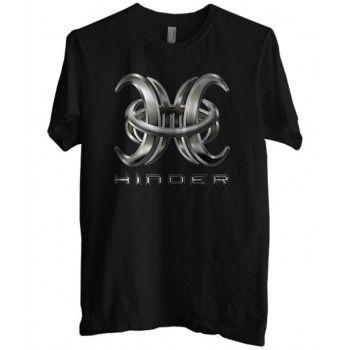 Hinder Logo - New T Shirt Hinder Metal Punk Rock Band Logo Mens Short Sleeve Tee ...
