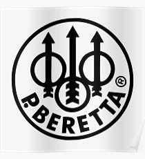 Beretta Firearms Logo - Beretta Gun Logo Posters | Redbubble