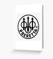 Beretta Firearms Logo - Beretta Gun Logo Greeting Cards | Redbubble