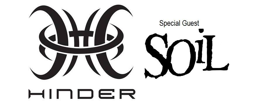 Hinder Logo - Hinder w/ Soil @ Aftershocklive Musicvenue, Kansas City [31 January]