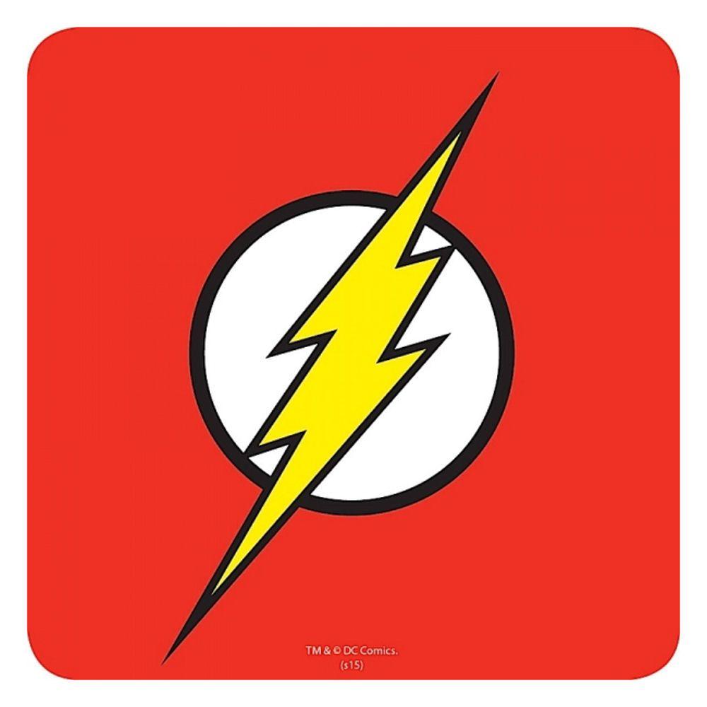Flash Logo - JUSTICE LEAGUE FLASH LOGO COASTER DC COMICS DRINKS MAT MUG GIFT STAR