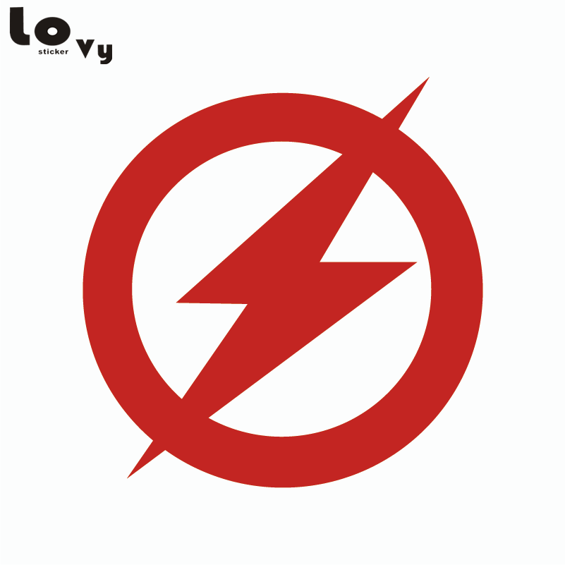 Flash Logo - Superhero The Flash Logo Vinyl Wall Sticker / Decal In Wall Stickers