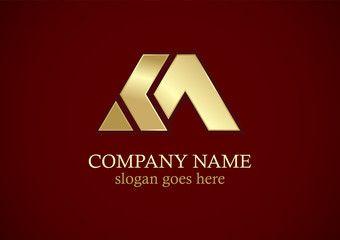 Maroon and Gold Logo - abstract letter m gold logo - Buy this stock vector and explore ...