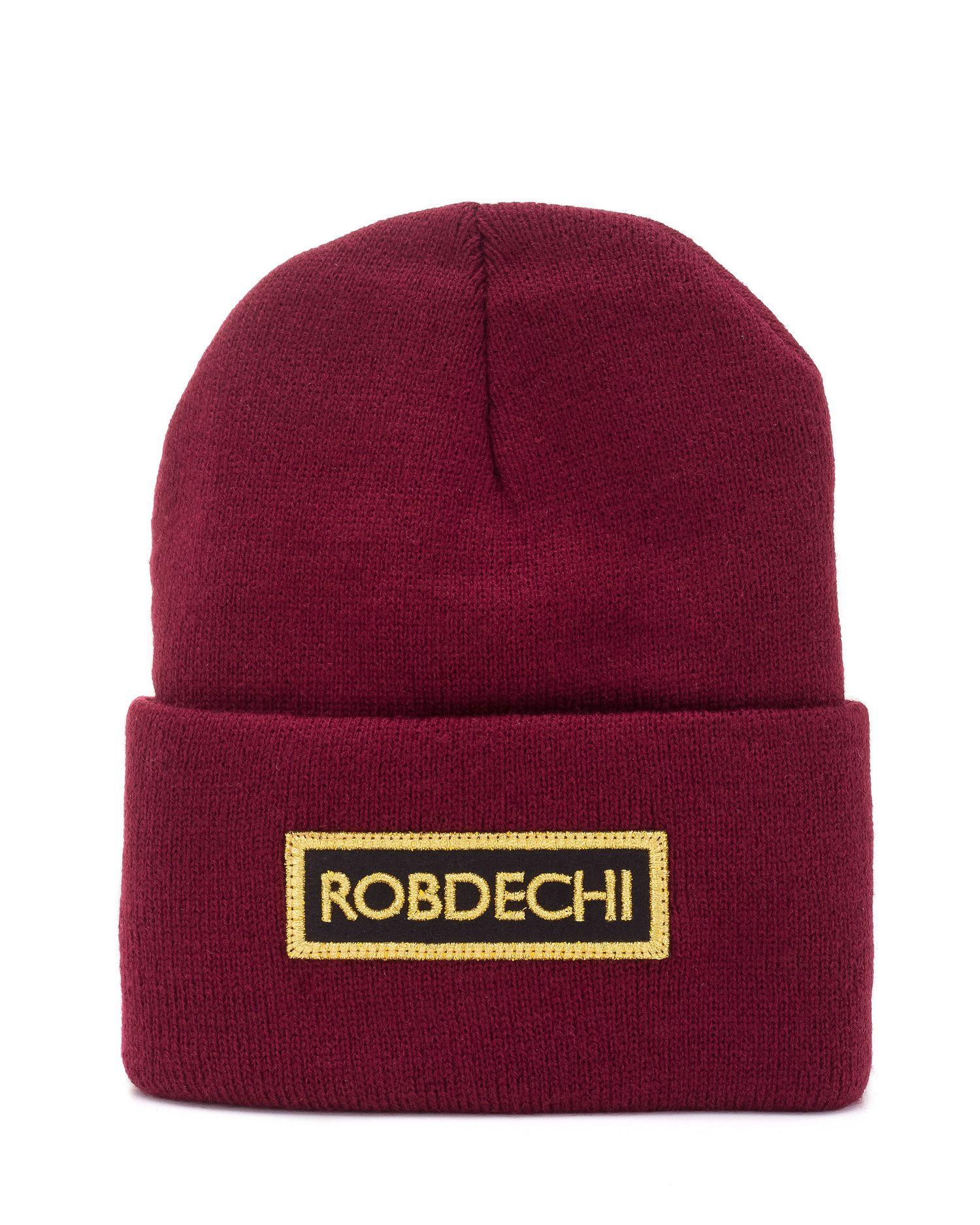 Maroon and Gold Logo - hooded scarf travel - robdechi