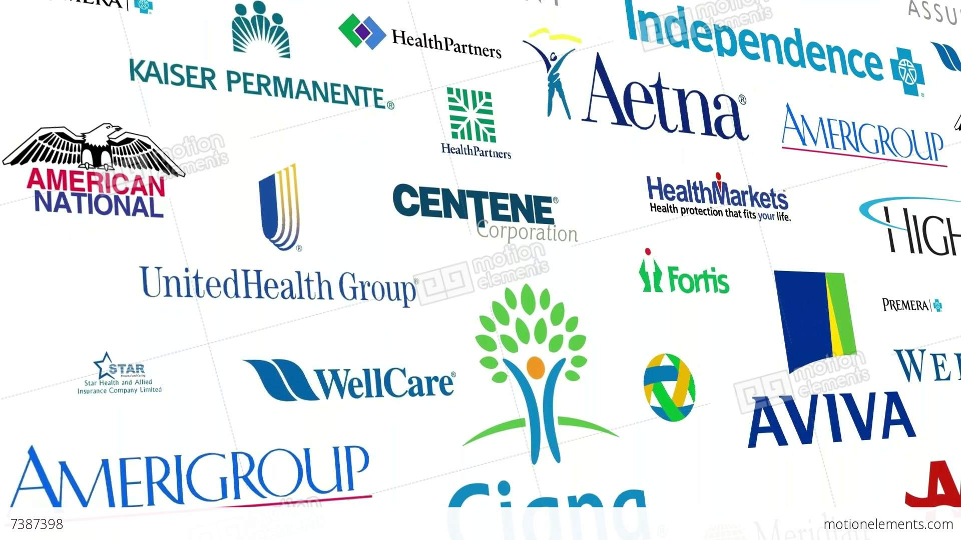Health Insurance Logo - REVERSE* Health Insurance Logo Loop Stock Animation | 7387398