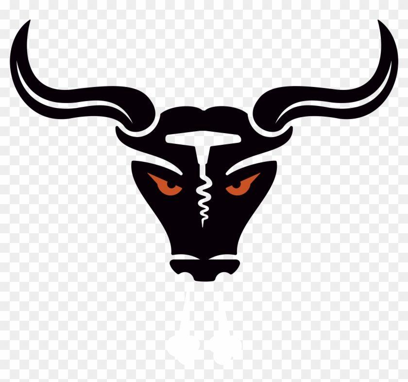 Red Blend Logo - Two Horns Bull Logo - Two Horns Mean Red Blend - Free Transparent ...