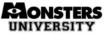 Monsters University Logo - MONSTERS UNIVERSITY Kicked Back to June 2013; Official Logo