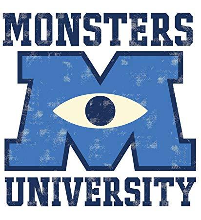 Monsters University Logo - Roommates Rmk2265Gm Monsters University Giant Peel And Stick Wall ...