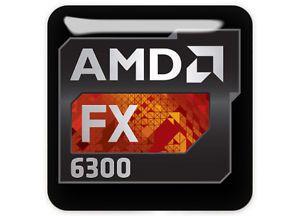 AMD FX Logo - AMD FX 6300 1x1 Chrome Domed Case Badge / Sticker Logo