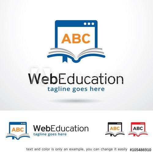 Web Education Logo - Web Education Logo Template Design Vector this stock vector