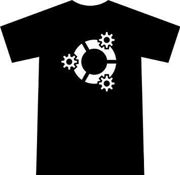 Kubuntu Logo - Fairtrade Organic T-Shirt Wegwerfen [German Language] Kubuntu Logo ...