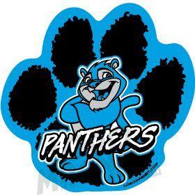 Blue Panther Paw Logo - PANTHERS-CUB-PAW-ARMS-CROSSED-CAT.jpg Custom Car Magnet - Logo Magnet