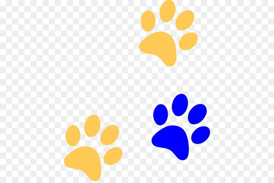 Blue Panther Paw Logo - Cougar Dog Black panther Wildcat Coyote - Paw Print Cliparts png ...