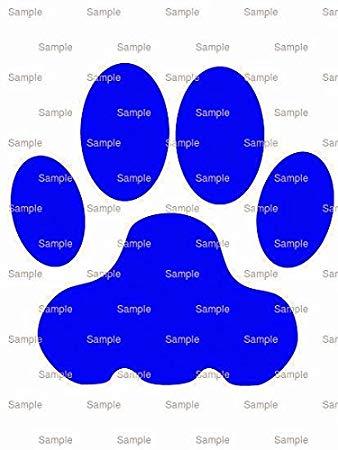 Blue Panther Paw Logo - Amazon.com : 8