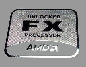 AMD FX Logo - AMD FX metalissed chrome efect sticker logo badge 30 mm x 25 mm | eBay
