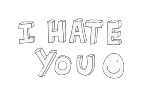 I Hate U Logo - Almary Swagger | via Tumblr on We Heart It