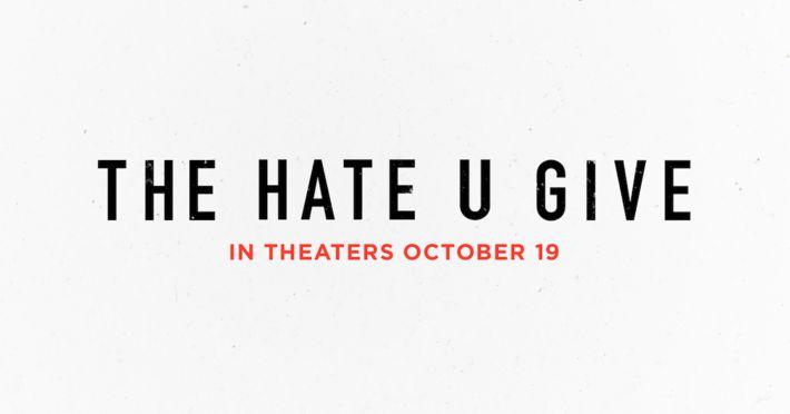 I Hate U Logo - The Hate You Give