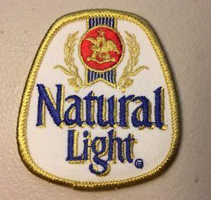 Natural Light Logo - Natural Light Beer Vintage Logo Patch Anheuser Busch Budweiser Bud