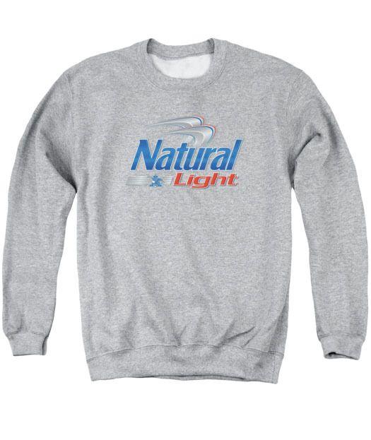 Natural Light Logo - Adult Natural Light Logo Crew Neck Sweatshirt - Thatsmyshirt.com