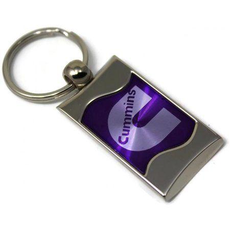 Purple Wave Logo - Dodge Cummins Purple Wave Rectangular Key Chain