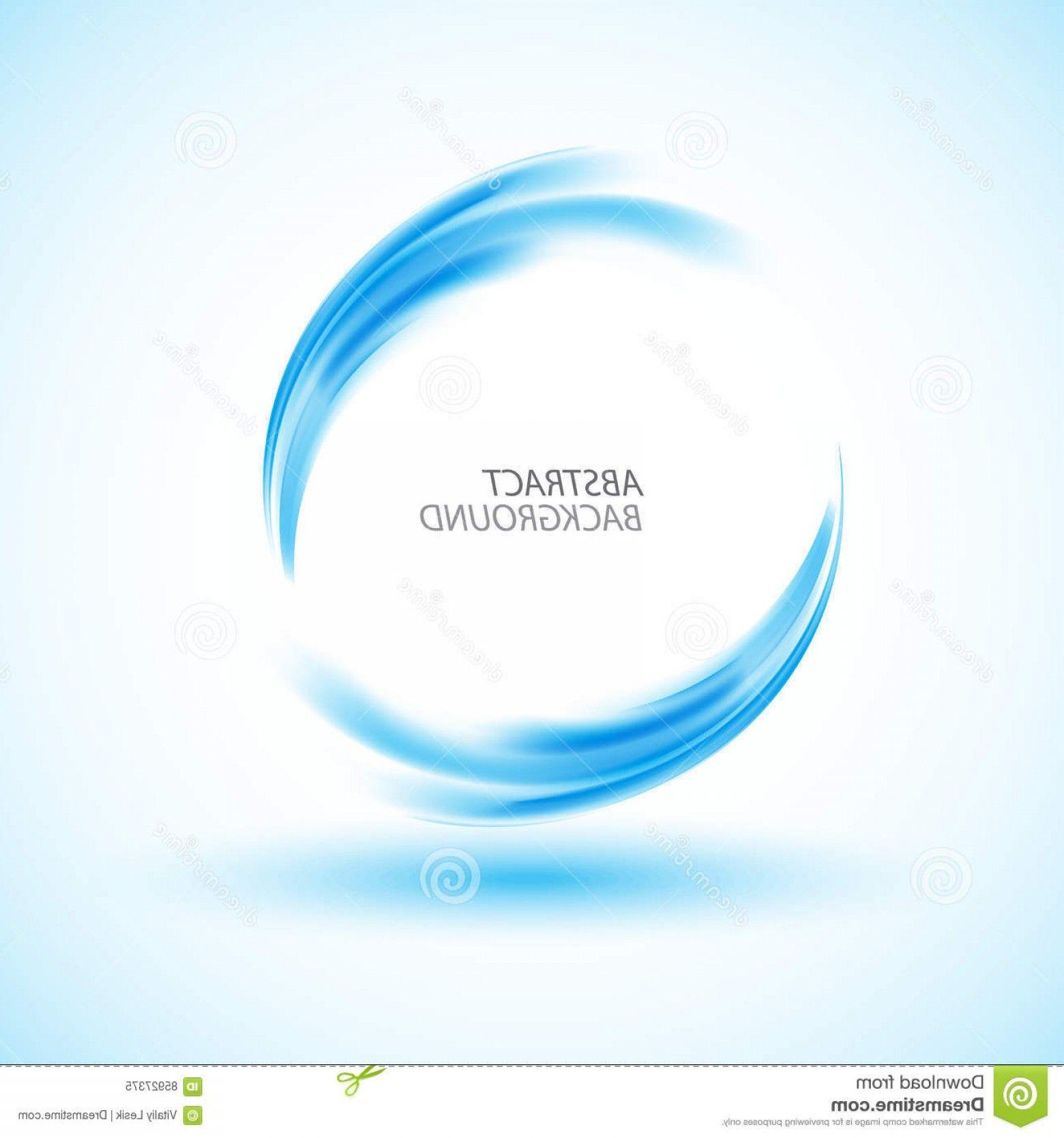 Blue Circle Wave Logo - Stock Illustration Abstract Swirl Energy Blue Circle Element Design ...