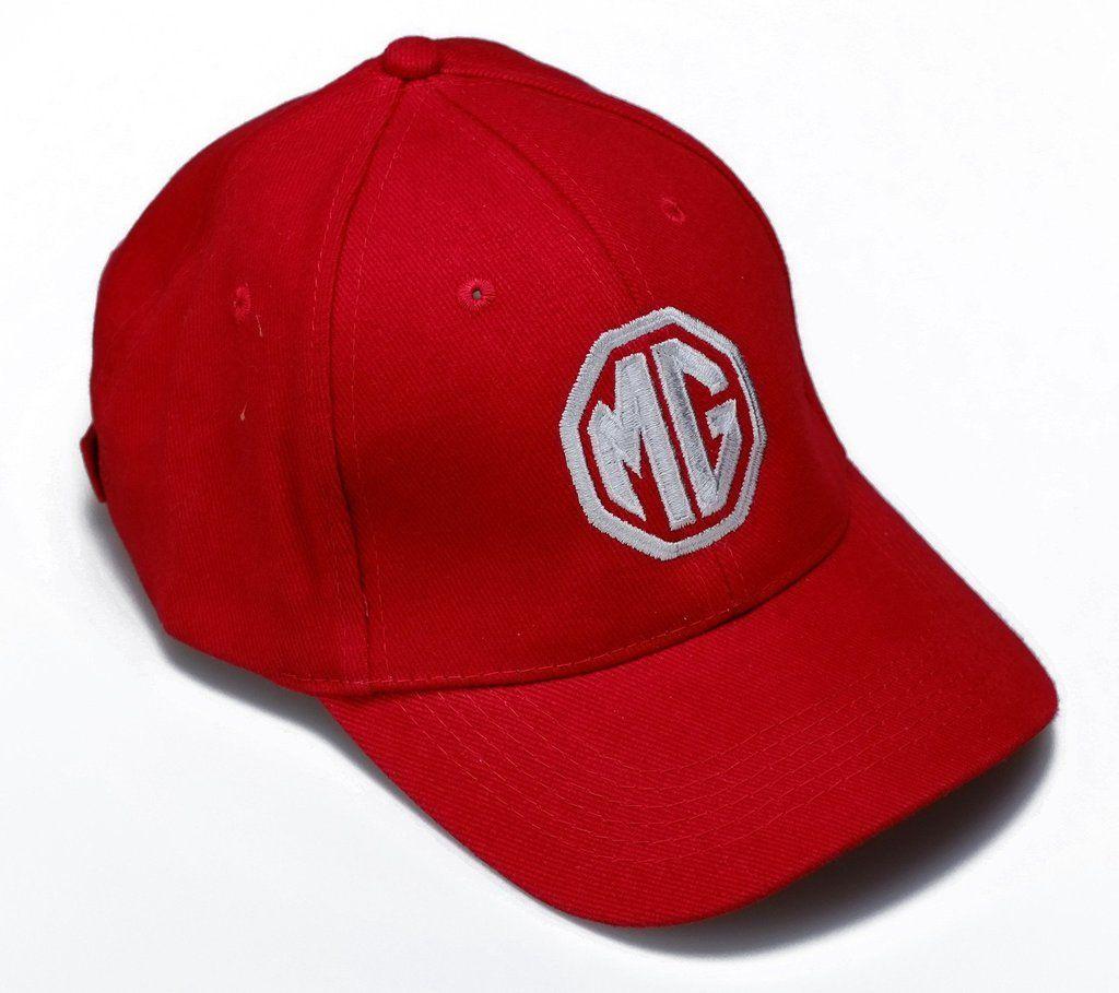 Red White V Logo - MG Logo Baseball Cap