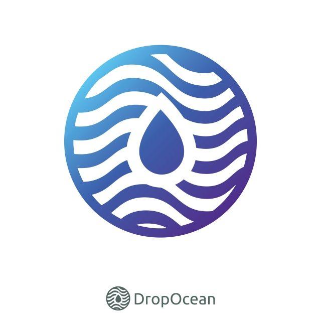 Blue Circle Wave Logo - Water Droplet And Circle Wave Ocean Logo, Circle, Water, Wave PNG