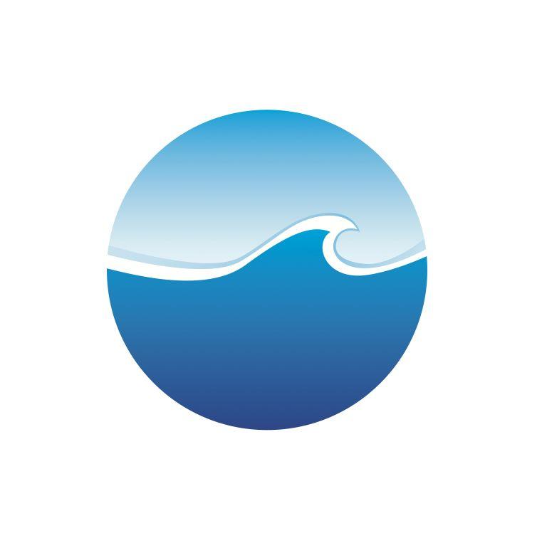 Blue Circle Wave Logo - Blue circle waves design