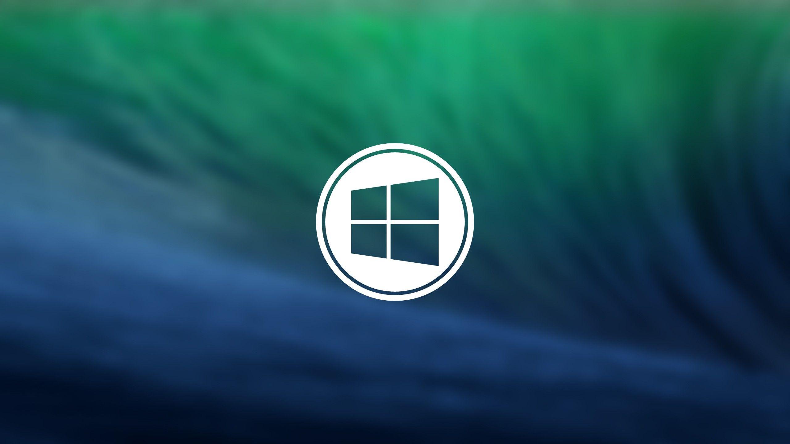 Blue Circle Wave Logo - Wallpaper : logo, blue, circle, Windows 10, brand, Windows 7 ...