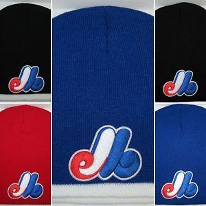 Cool MLB Logo - Montreal Expos Beanie ~SKULL CAP ~HAT ~VINTAGE MLB PATCH/LOGO ~5 ...