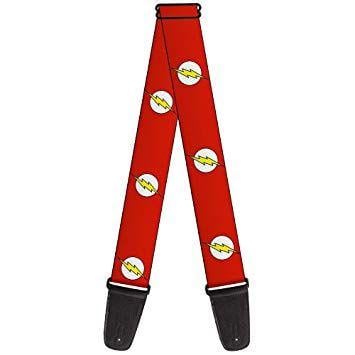 White Yellow Logo - Buckle-Down Guitar Strap - Flash Logo Red/White/Yellow - 2