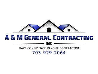 General Contractor Logo - A & M General Contracting Inc. logo design - 48HoursLogo.com
