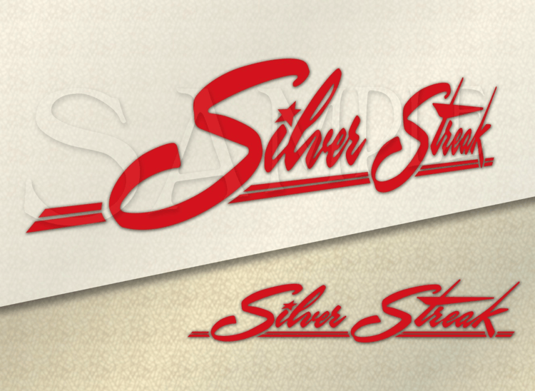 Silver Streak Logo - Vintage Trailer - Camper Decals
